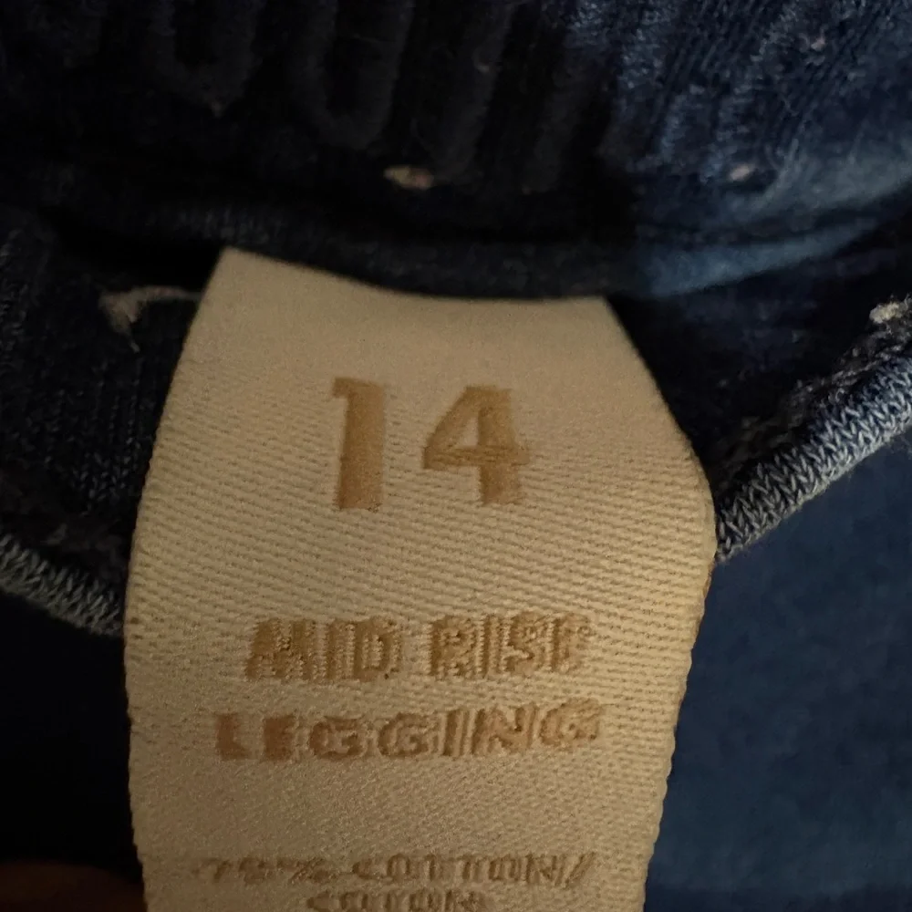 Justice Girl’s Mid-Rise Jeggings size 14